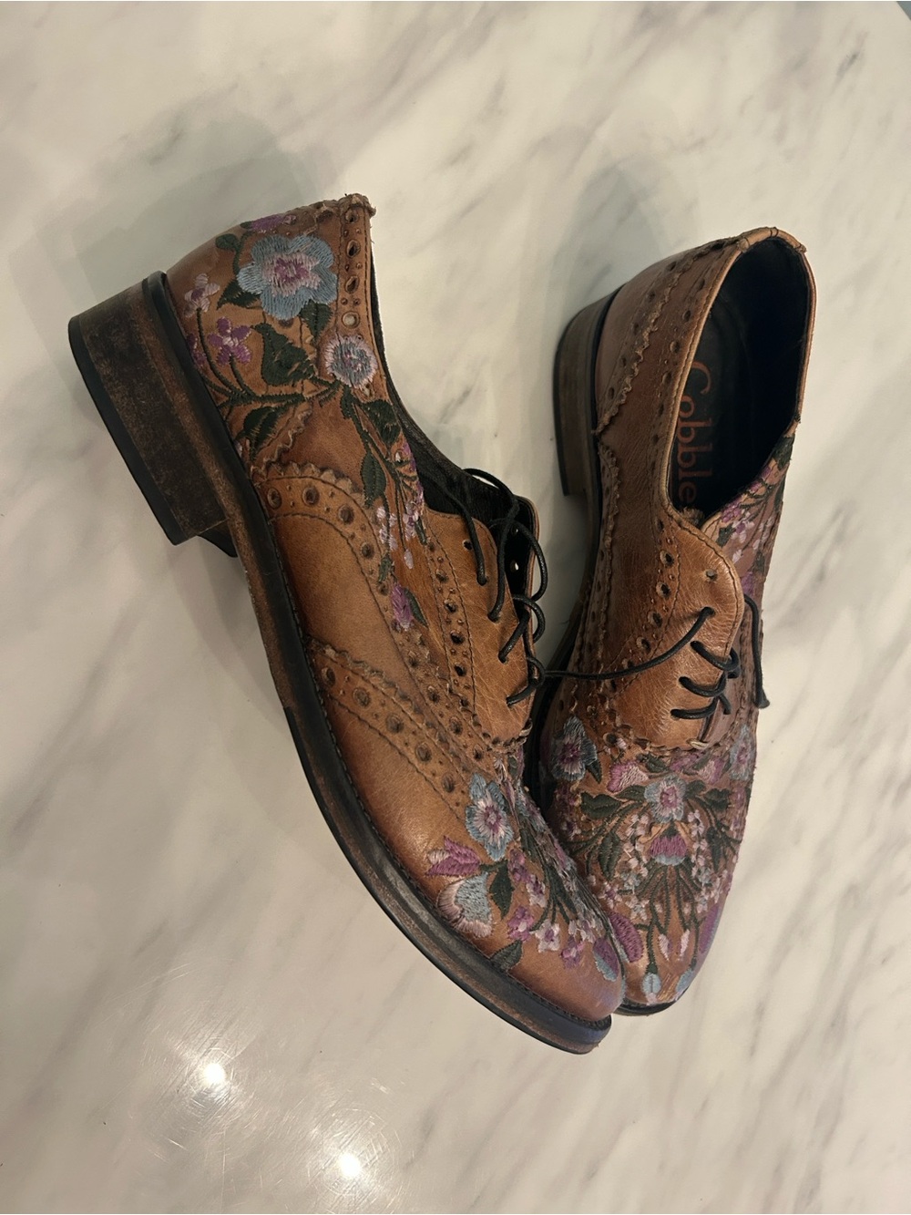 Bed Stu Cobbler Series Floral Wingtip